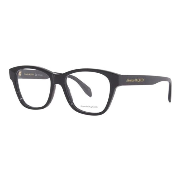 NEW ALEXANDER MCQUEEN EYEGLASSES AM0306O 001 BLACK UNISEX EYEWEAR - Picture 1 of 3